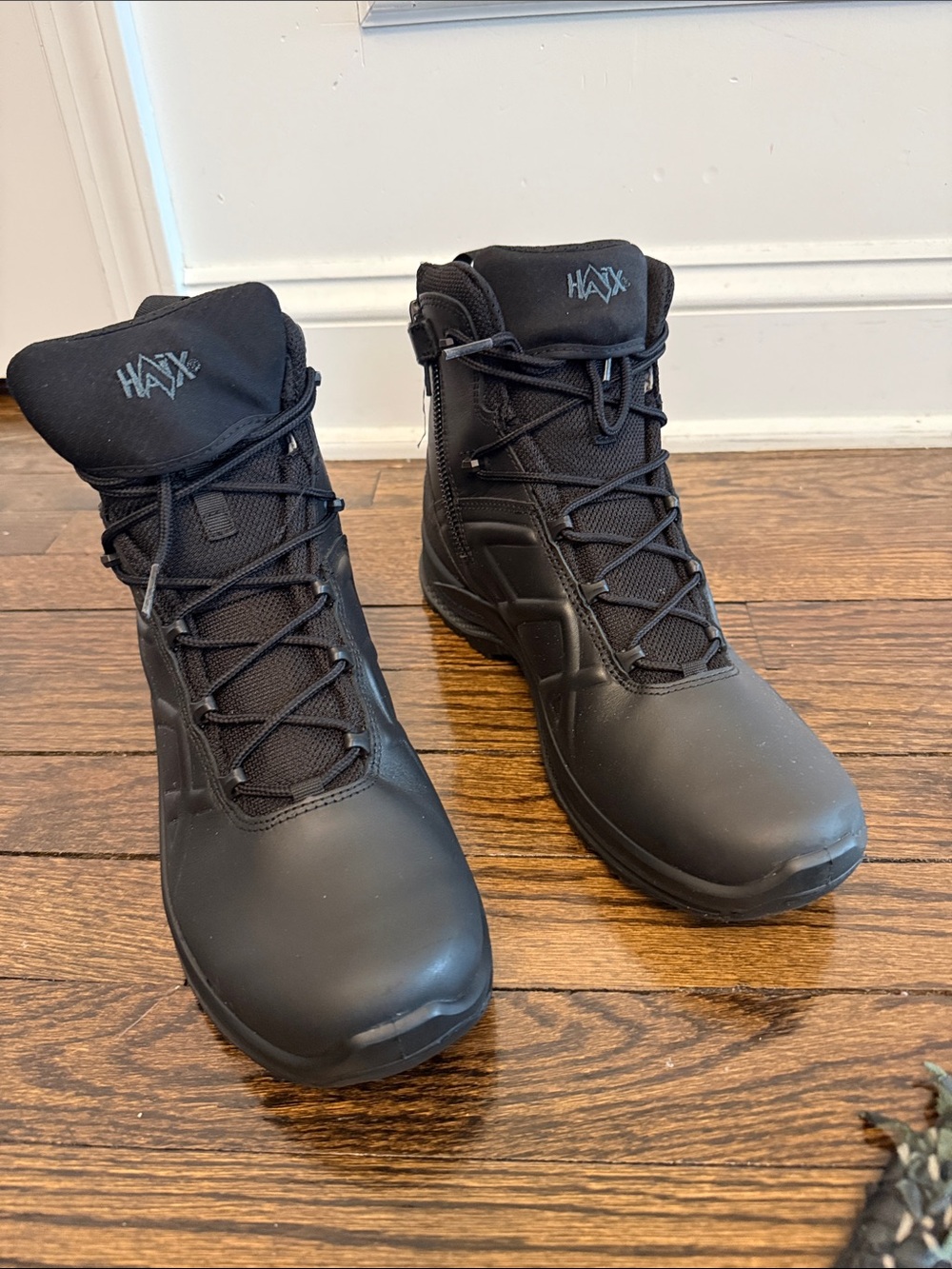 HAIX Men's Black Tactical Duty Boots